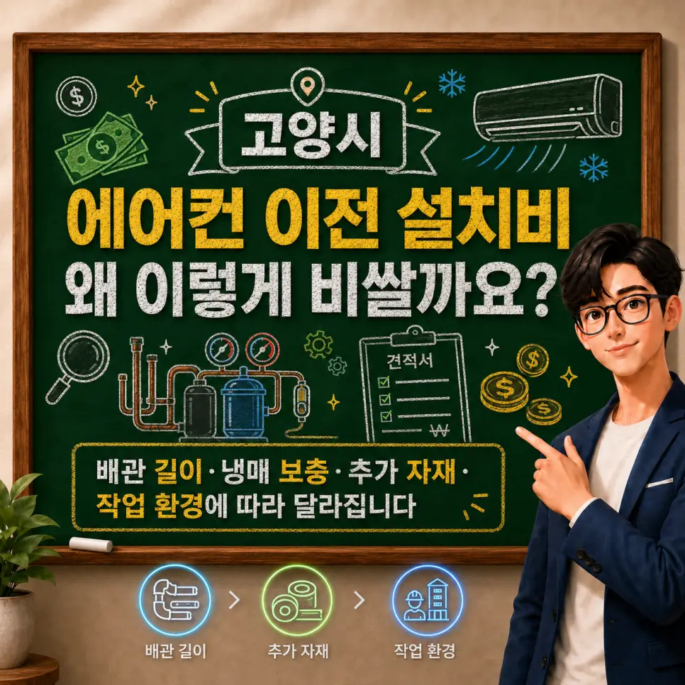 고양시 에어컨설치비용,왜 이렇게 비쌀까요?